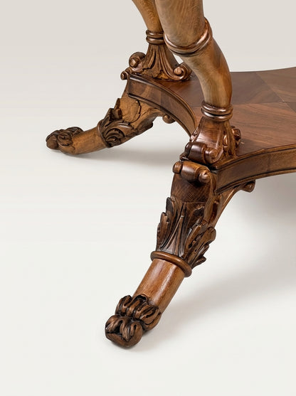 Round Parquetry Center Table