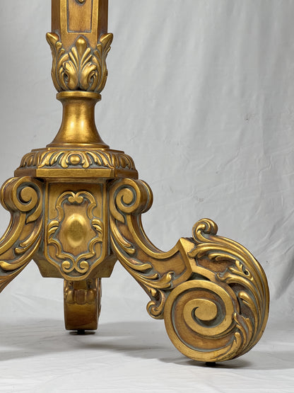 Carved Pedestal Stand - Gilt Finish