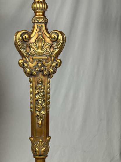 Carved Pedestal Stand - Gilt Finish